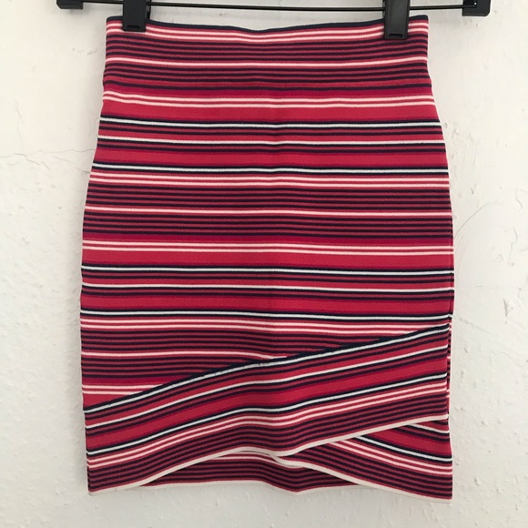 Bcbgmaxazria Striped Power Skirt - Picture 1 of 3